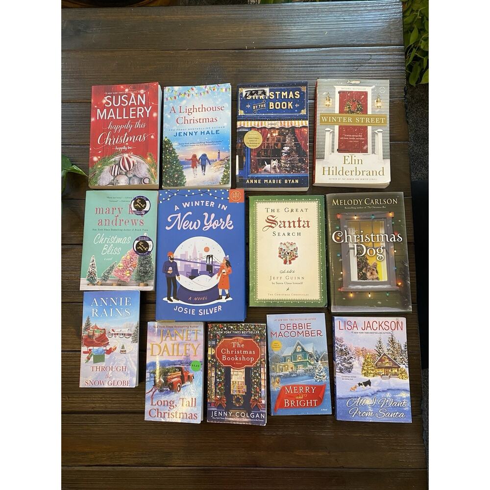 Christmas Book Lot 13 Holiday Romance Fiction Debbie Macomber Elin Hilderbrand